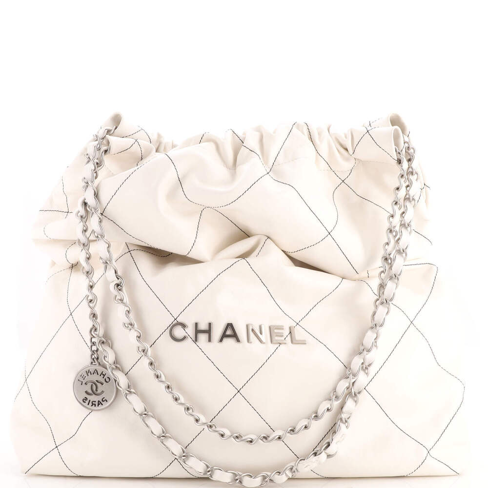 Chanel Large 22 Chain Hobo Quilted Calfskin